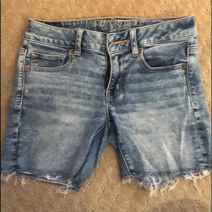 American Eagle Midi Jean shorts